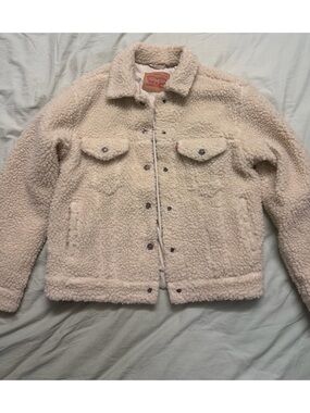 Levi's Cream Sherpa Jacket